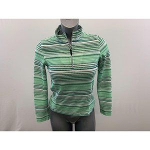 Tail Tech Golf Women's Green Striped Long Sleeve